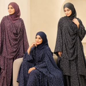 premium floral print khimar
